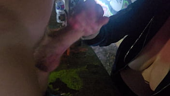 Terrifying pedestrian bridge walk with sarah bj — fear turns to wet desire