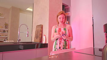 Squirting on the kitchen table