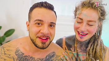 Tattooed Stretched & Soaked By Massive Italian Cock – Deepthroat Atm & Gaping Finish thumbnail