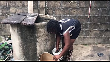 My boyfriend likes to fuck me by the well side