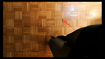 Giantess in high heels pumps crush tiny man