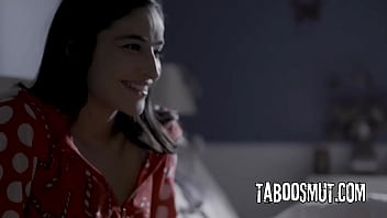 Hot brunette teen has a crush for her new step uncle