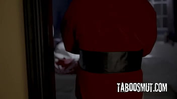 Hot brunette teen has a crush for her new step uncle