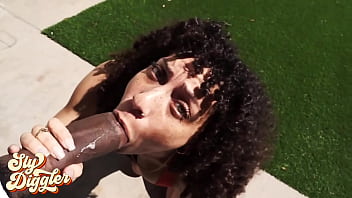 Freckle lemonade gets stretched before her morning run