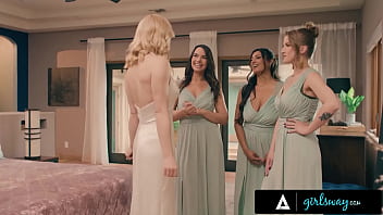 Horny Bridesmaids Gangbang Hot Bride thumbnail