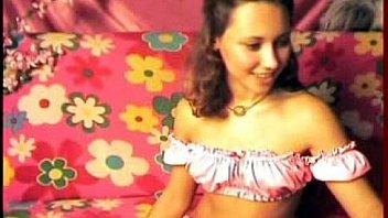 Russian girl shows her feet and a cool strip in privat