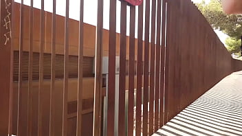 Wet panties outside hot lady