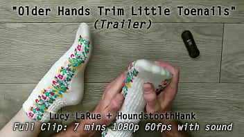 Older Hands Trim Little Toenails thumbnail