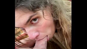 Teasing a hard cock at lunch time