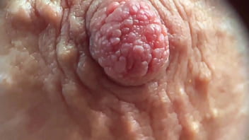 Extreme close up on my nipples play i think you never see it