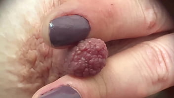 Extreme close up on my nipples play i think you never see it