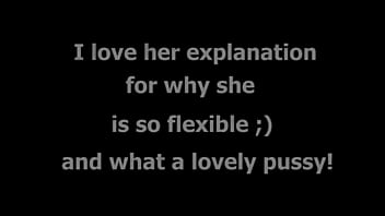Very flexible beautiful pussy