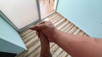 My horny stepbrother masturbates while he spies on me and fucks me with his big cock until he makes me creampie