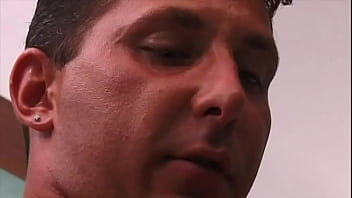 She washes him before a great anal fuck in the bathroom