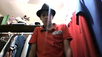 Brunnette hot guy striptease