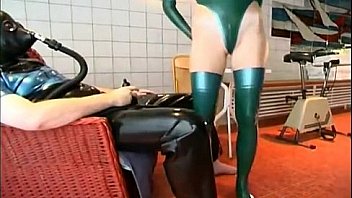 Slave girl enjoys a deep spooning