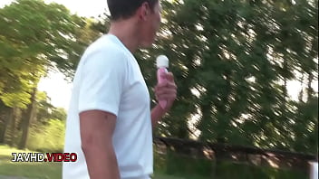 Sara saijo's wild outdoor japanese threesome adventure