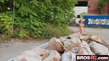 Watch hot blooded latina go wild on a stranger's dick outdoors
