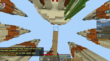 Playing skywars because yes minecraft