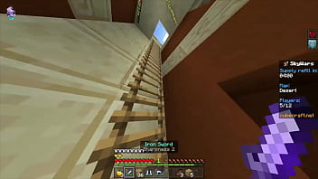 Playing skywars because yes minecraft