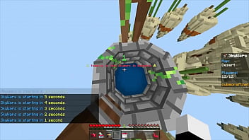 Playing skywars because yes minecraft