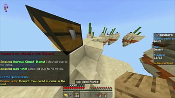 Playing skywars because yes minecraft