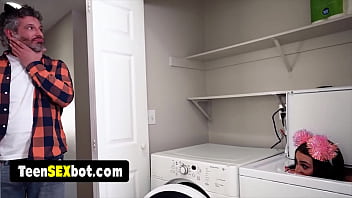 Long legged petite teen gets destroyed by an old dude