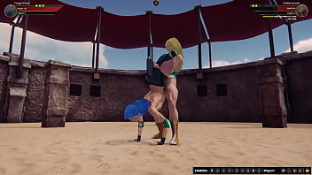 Twiggy vs gabbie nf3d female mma battle combat ring