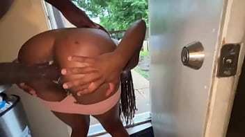 Houston anal slut next door came over for some salt but got anal fuck in the rain