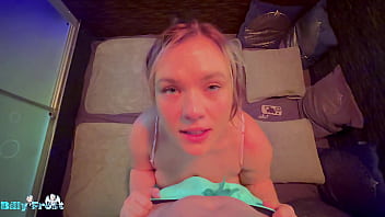 Public deepthroat in spa room *blowjob public cumshot swallow*
