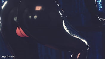 Hot rubber big ass milf arya grander teasing in shiny clothes