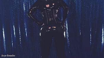 Hot rubber big ass milf arya grander teasing in shiny clothes