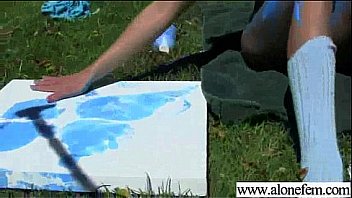 Missy maze alone sexy hot teen girl play with sex stuffs as dildos clip 12