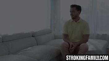 Busty teenâs face glazed after bouncing on stepbro dick