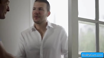 Watch this stunning big tit brunette hottie get fucked