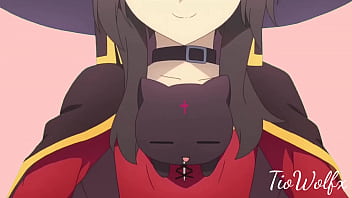 Megumin andando ao som do vídeo do pato andando