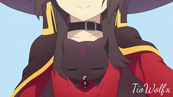 Megumin andando ao som do vídeo do pato andando