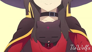 Megumin andando ao som do vídeo do pato andando