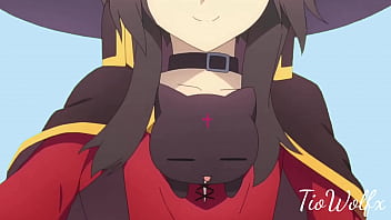 Megumin andando ao som do vídeo do pato andando