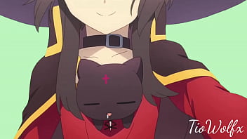 Megumin andando ao som do vídeo do pato andando