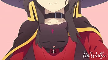 Megumin andando ao som do vídeo do pato andando