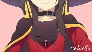 Megumin andando ao som do vídeo do pato andando