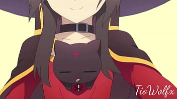 Megumin andando ao som do vídeo do pato andando