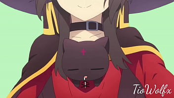 Megumin andando ao som do vídeo do pato andando