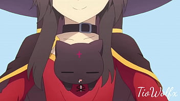 Megumin andando ao som do vídeo do pato andando