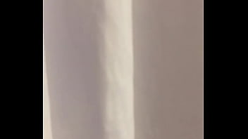 Pleasures herself in the show while hubby watches on