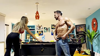 Sex on the pool table he starts sucking my pussy and puts me in a doggy position on the table