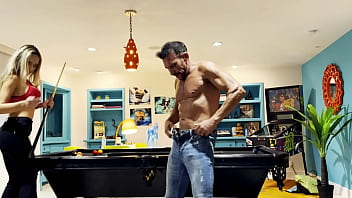 Sex On The Pool Table He Starts Sucking My Pussy And Puts Me In A Doggy Position On The Table thumbnail