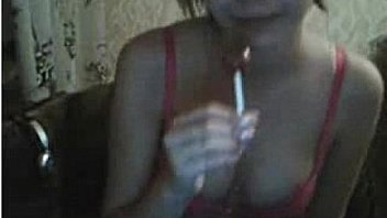 Teen from russia is a teaser on webcam with lollipop