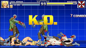 Mugen busty fighting girls fighting hungry zombies